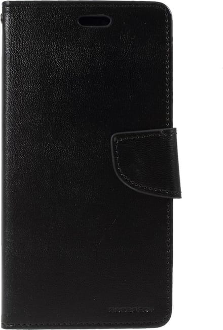 Mercury Goospery Kunstleer Wallet case geschikt voor iPhone XR - Zwart