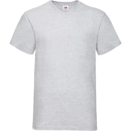 T-shirt met V-hals Fruit of the Loom Valueweight