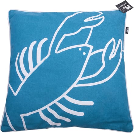 In The Mood Kreeft - Sierkussen - Aqua/Ivoor - 50x50 cm