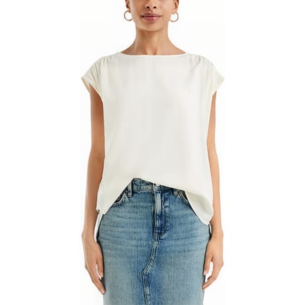 s.Oliver -qs Blouse Offwhite Maat: 34 | Blouses Outlet | Dames | Wit