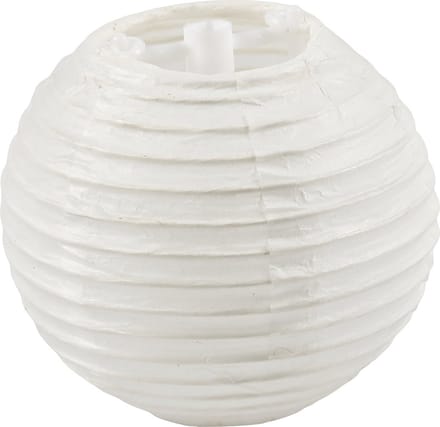 Papieren lamp, rond, d 7,5 cm, wit, 10 stuk/ 1 doos