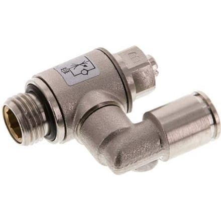 Draaibaar Regelventiel 8 mm - G1/4'' Regeling-Uit Messing Sleufschroef