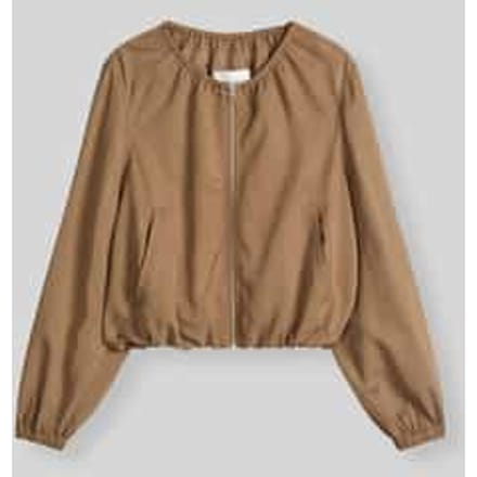 Loose fit jack van mix van lyocell en linnen