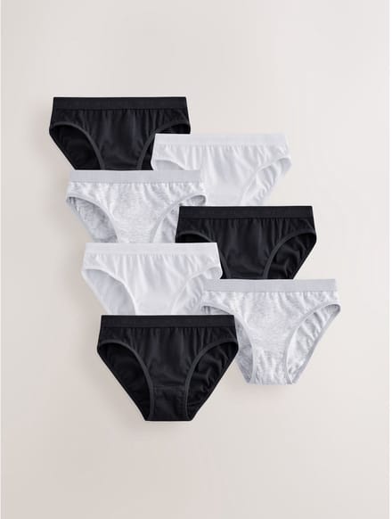 Next - Meisjes - Verpakking van 7 bikinibroekjes - Zwart