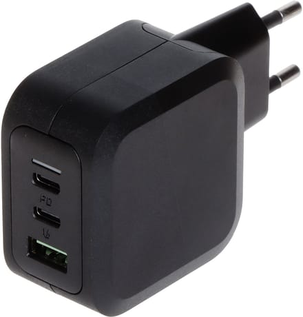 Green Cell power adapter - PowerGaN - USB 2 x USB-C - 65 Watt