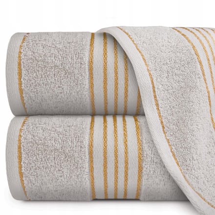 Tiwano Katoenen Handdoek 30x50 Grijs Goud 500 g/m²