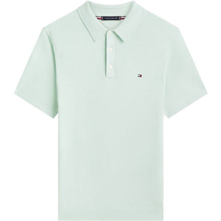 regular fit gebreid poloshirt van puur katoen