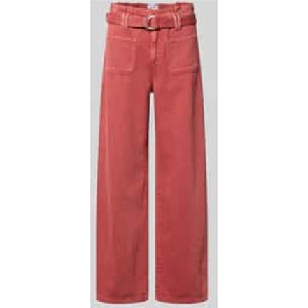 wide leg jeans met riem