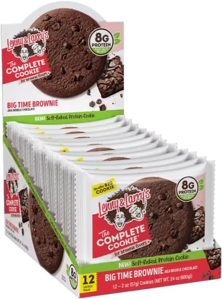 Lenny & Larry's The Complete Cookie (12x57g) Big Time Brownie - Functionele voeding - Eiwit Snacks