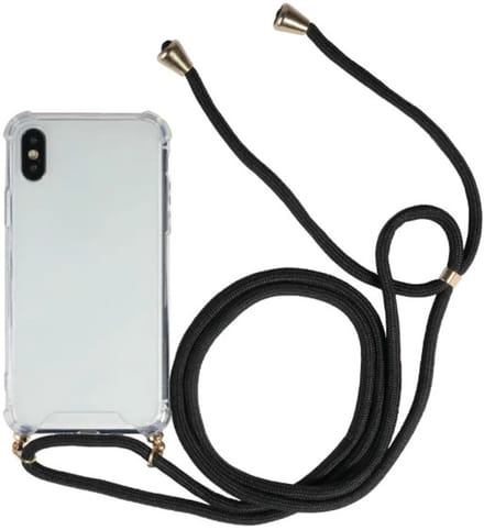 Go Go Gadget - Backcover - Zwart koord - Geschikt voor iPhone X / iPhone XS - Transparant