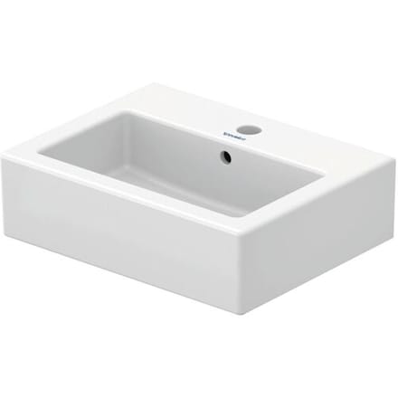 Duravit Vero hand wash basin 45 cm polished with tap hole