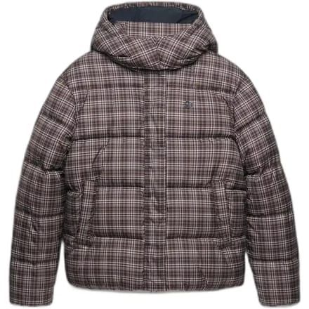 Gepofte jas met ruitprint voor dames Superdry Premium