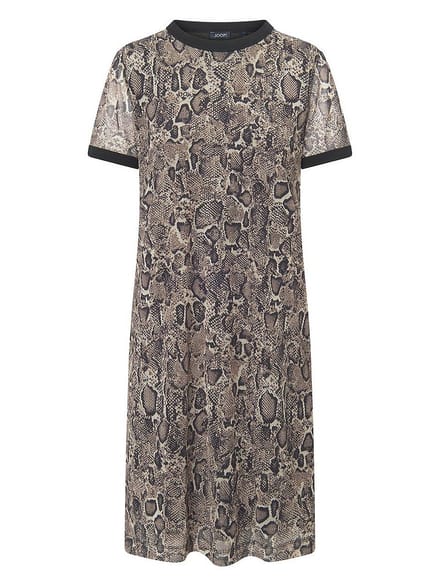 Jersey jurk korte mouwen Van Joop! beige