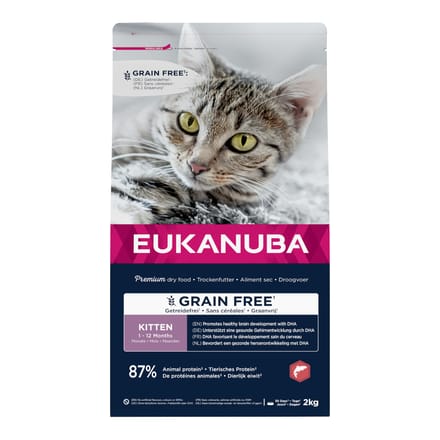 Eukanuba Kitten Graanvrij Rijk aan Zalm - 2 kg