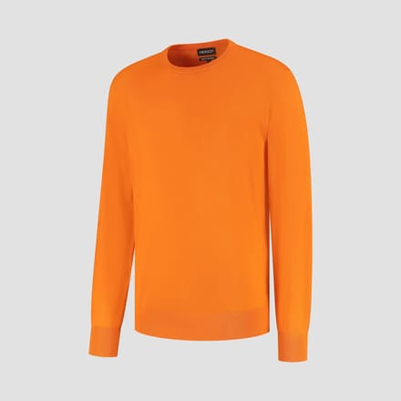 MERSO Crew Neck – Merino Trui – 100% Merino Wol – Curcuma Orange