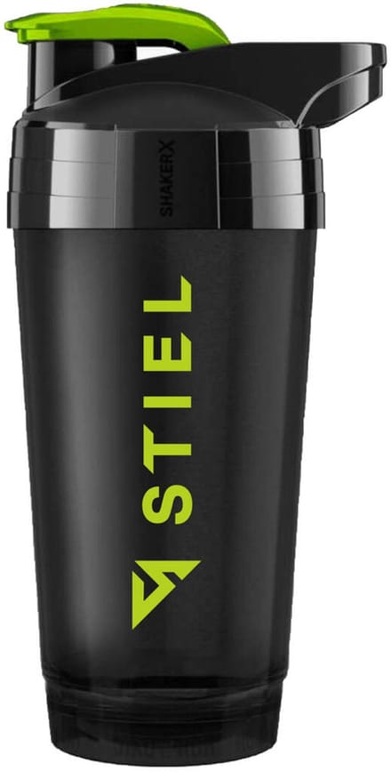Stiel ShakerX - 700ml - BPA vrij - Zwart met limoengroen