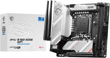 MSI MPG B760I Edge Wi-Fi - Moederbord - Mini ITX - Socket LGA 1700 - Intel B760 - 2x DDR5 - Realtek ALC897 - Realtek 2.5G LAN