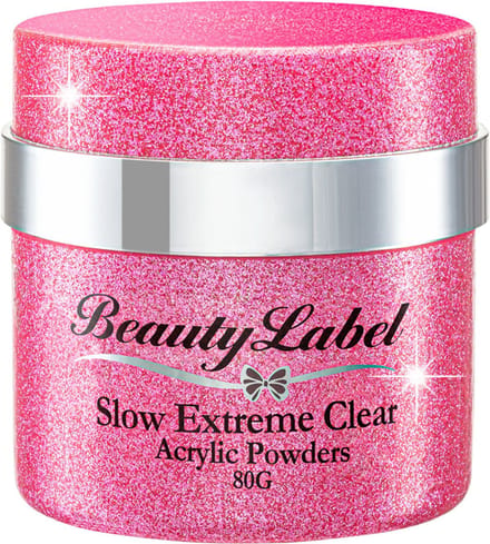 Beauty Label Acrylic Powders - Slow Extreme Clear 80g