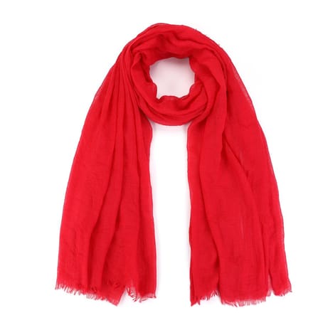 Luxe Viscose Sjaal – Zacht & Comfortabel – 180x90cm – Effen - Rood