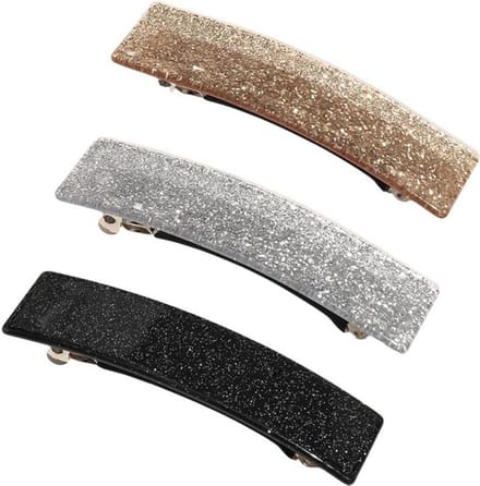 Set van 3 elegante haarspelden voor dames en meisjes met rechthoekig design