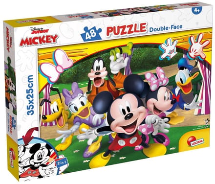 Lisciani - Mickey - Double face - Puzzel - 48 stukjes