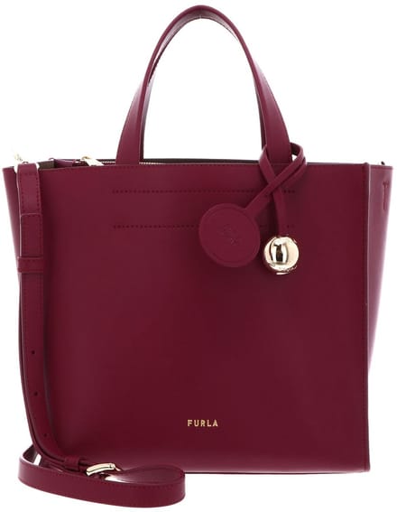 FURLA Leren handtas schoudertas Elsa Divide It Tote Rododendro (rood)paars