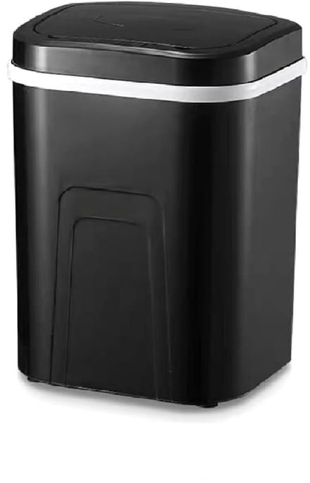 Automatic Sensor Bin 15L Motion Sensor Trash Bin Automatic with Sensor Lid Non-Contact Bin for Kitchen Bedroom Bathroom (Black)