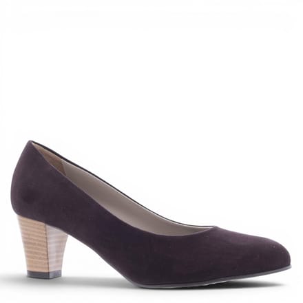 Noë Shoes Nora Pump Dark Brown Suede