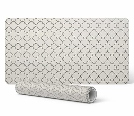 Antislip muis- en toetsenbordmat met geometrisch patroon, 90x45 cm