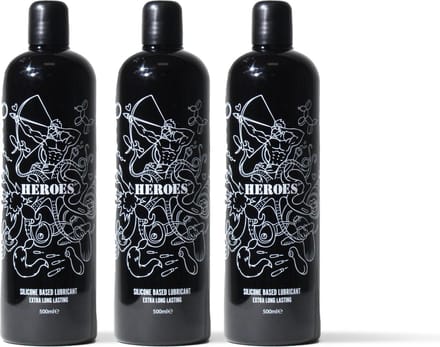 HEROES Siliconen Glijmiddel - 500ml x 3 stuks!