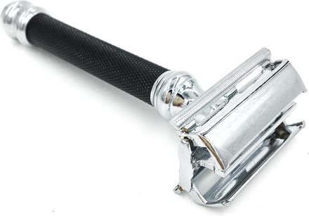 Parker 76R Zwart - Safety Razor – Duurzaam scheermes - Vlindersluiting - Vrouw