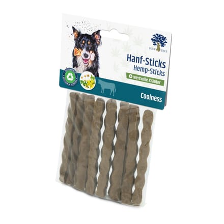 98g Blue Tree Hennep Sticks Coolness Hondensnacks