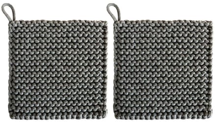 Gehaakte pannenlappen - 2 STKS - Vierkant Katoen - Hittebestendige Placemats