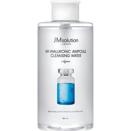 [JMsolution] H9 Hyaluronzuur Ampul Reinigingswater Aqua (850 ml) - Mega-Formaat Diep Reinigend & Vocht Aanvullend white
