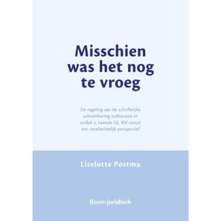 Misschien Was Het Nog Te Vroeg - Liselotte Postma