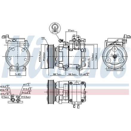 Compressor airconditioning NISSENS 890129
