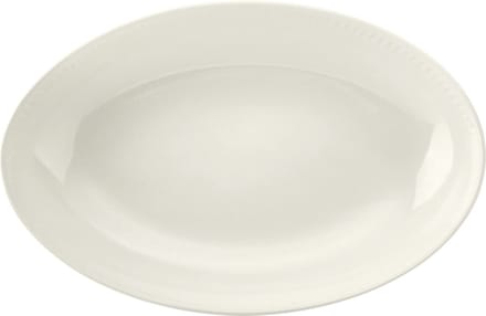 Serveerschaal, 30.5 cm, Ovaal, Keramiek, Crème Wit - Mikasa | Cranborne