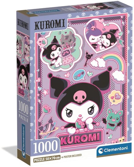 Clementoni puzzel Kuromi 1000 stukjes anime volwassenen.