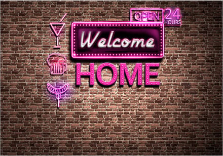 Fotobehang - Welcome home.