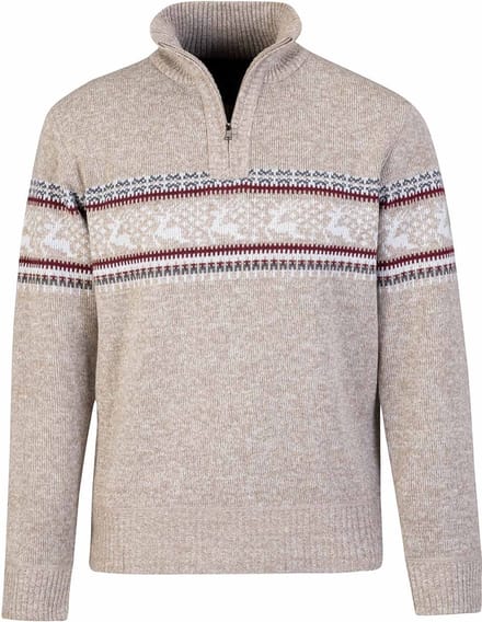 BJØRNSON Holger Scandinavisch Gebreide Pullover Heren - Teddy - Maat 5XL - Beige