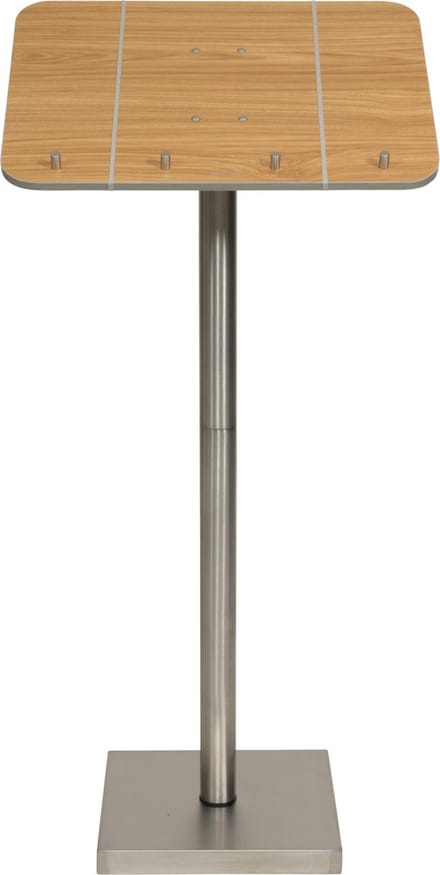 Securit® Roestvrijstalen Klassieke Menustandaard In Teak |13,3 kg