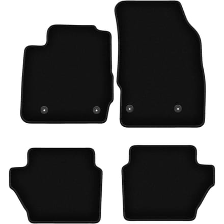 BASIC zwarte veloursmatten voor: Mazda 2 II hatchback (2007-2015)