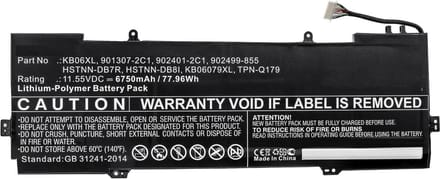 CoreParts MBXHP-BA0245 laptop reserve-onderdeel Batterij/Accu