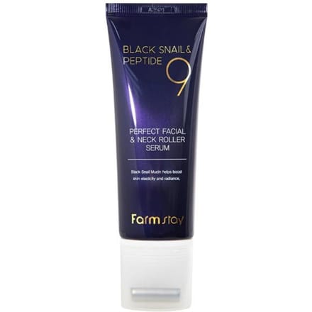 Farm Stay Black Snail &Peptide 9 Perfect Sérum Roll-on Visage & Cou 100ml blue