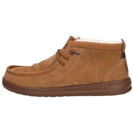 HEYDUDE - Wally Mid GripR Warmth Heren Instappers Brown - Maat 41