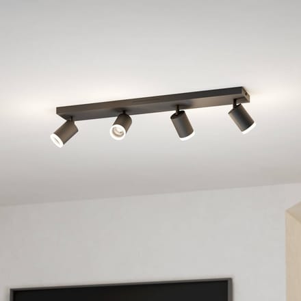 EGLO connect.z Melitello-Z Smart Spot - LED - 68 cm - Zwart - Instelbaar RGB & wit licht - Dimbaar - Zigbee