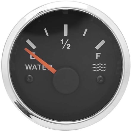 Water Niveau Meter 52mm - 12V/24V voor Boot en Watertanks