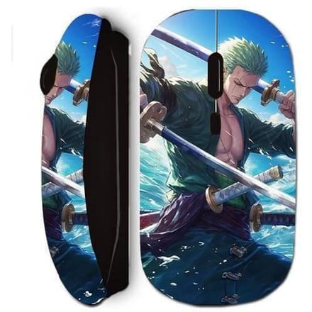 Souris sans fil - MANIACASE - One Piece Roronoa Zoro - Noir - USB - Livré avec récepteur nano