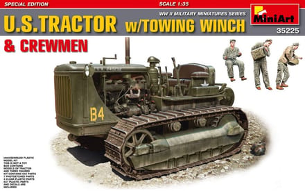 Miniart - U.s.tractor W/towing Winch & Crewmen. S.e. (Min35225) - modelbouwsets, hobbybouwspeelgoed voor kinderen, modelverf en accessoires