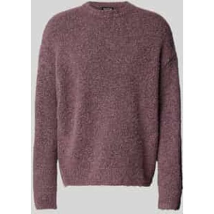Oversized gebreide pullover met ribboorden